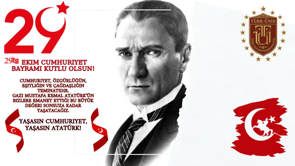                                                                                29 Ekim Cumhuriyet Bayramı Mesajı
                                                                                