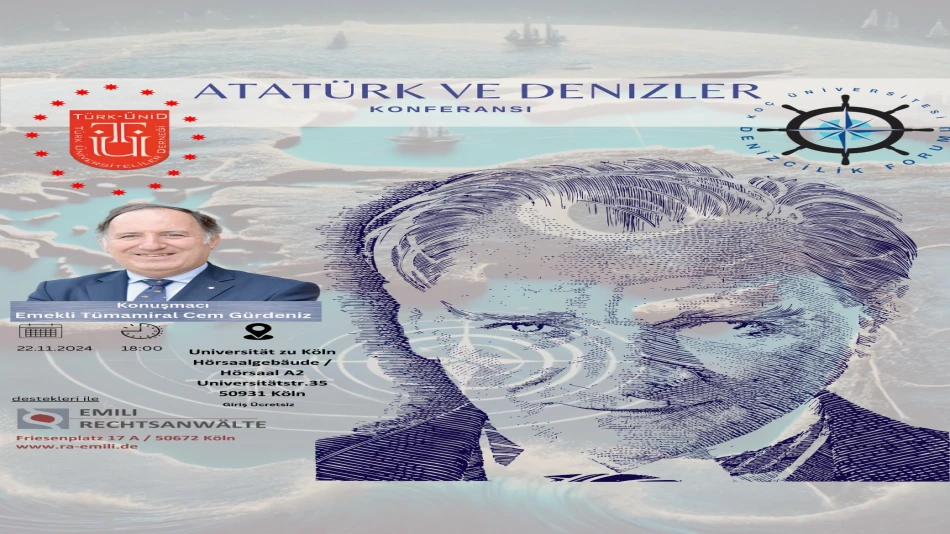                                                                                 22.11.2024 - Amiral Cem Gürdeniz ile " Atatürk ve Denizler "
                                                                                